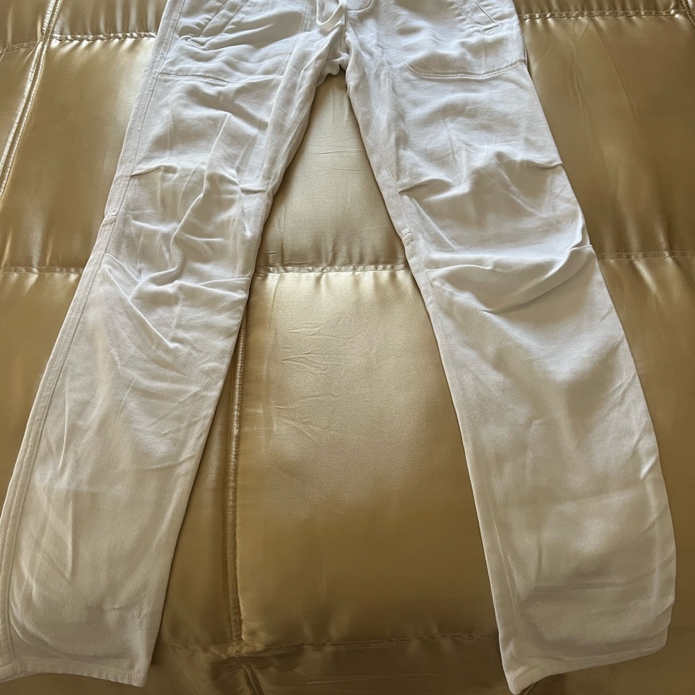 White Casual Pants